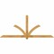 Ekena Millwork Redmond Rough Sawn Timber Gable Bracket, Western Red Cedar, 96"W x 40"H x 4"D x 4"F, 10/12 Pitch GBW096X40X0404RED00RWR - alternate 1
